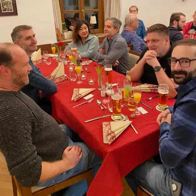 Bild des Neujahresempfangs im Cafe Isartürl