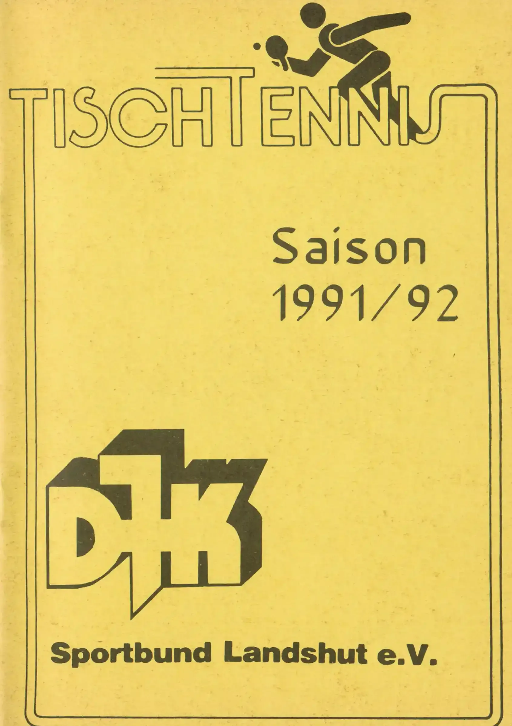 Programmheft der DJK vom Jahr 1991