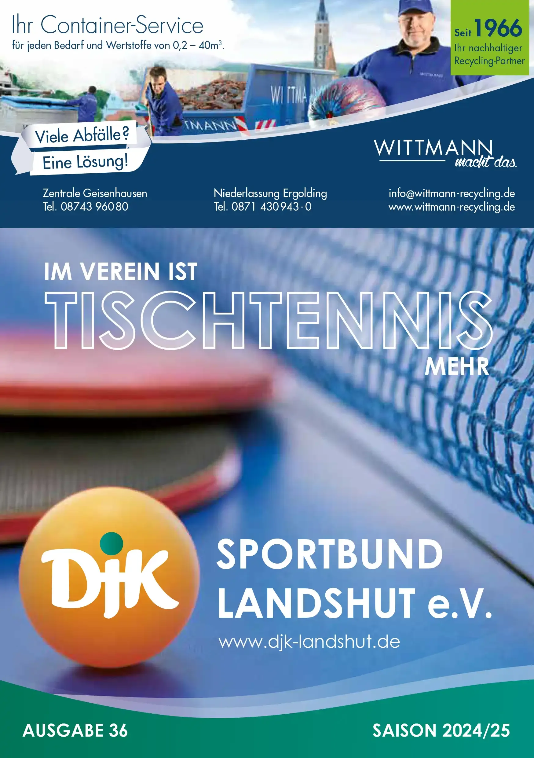 Programmheft der DJK vom Jahr 2024