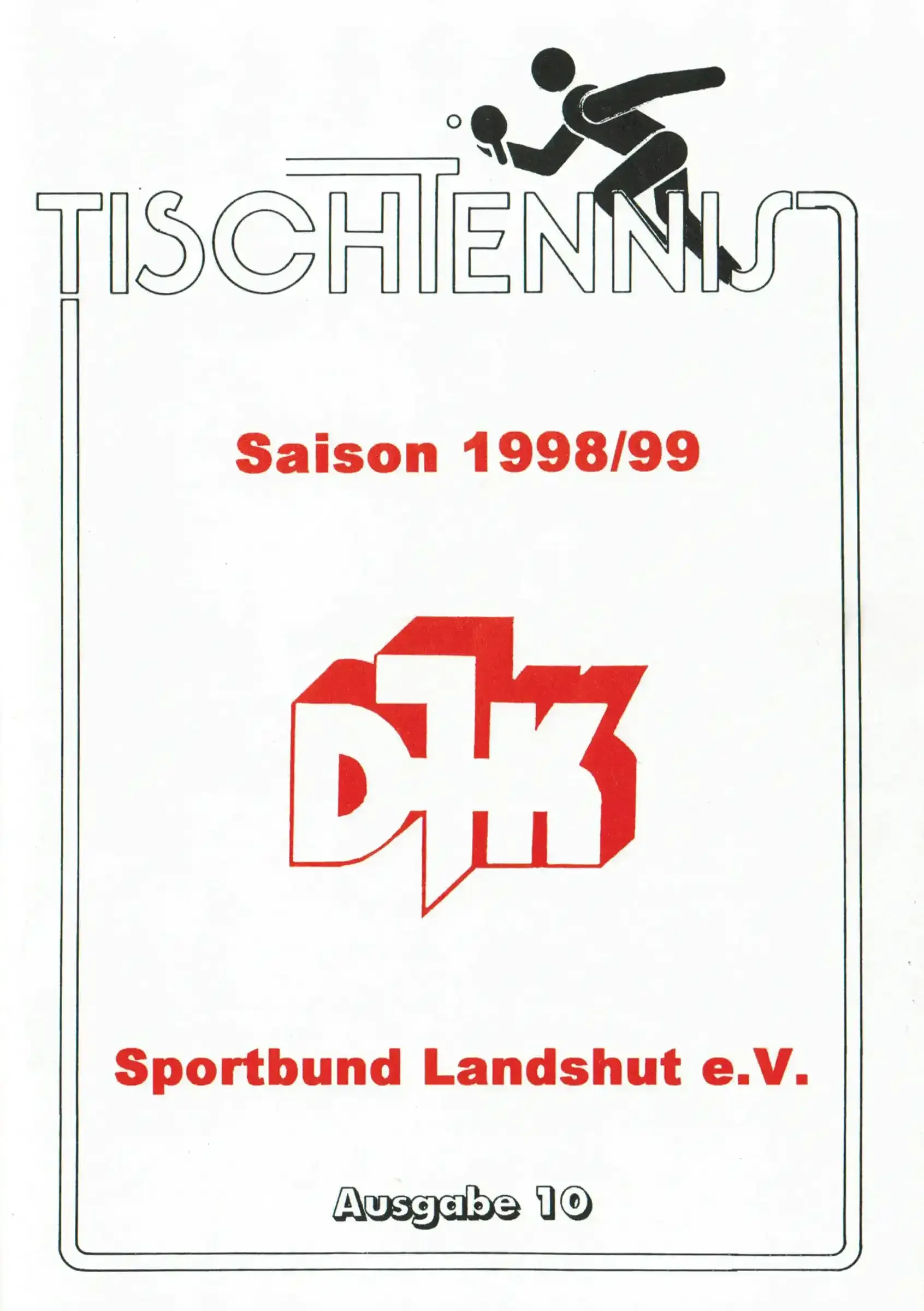 Programmheft der DJK vom Jahr 1998
