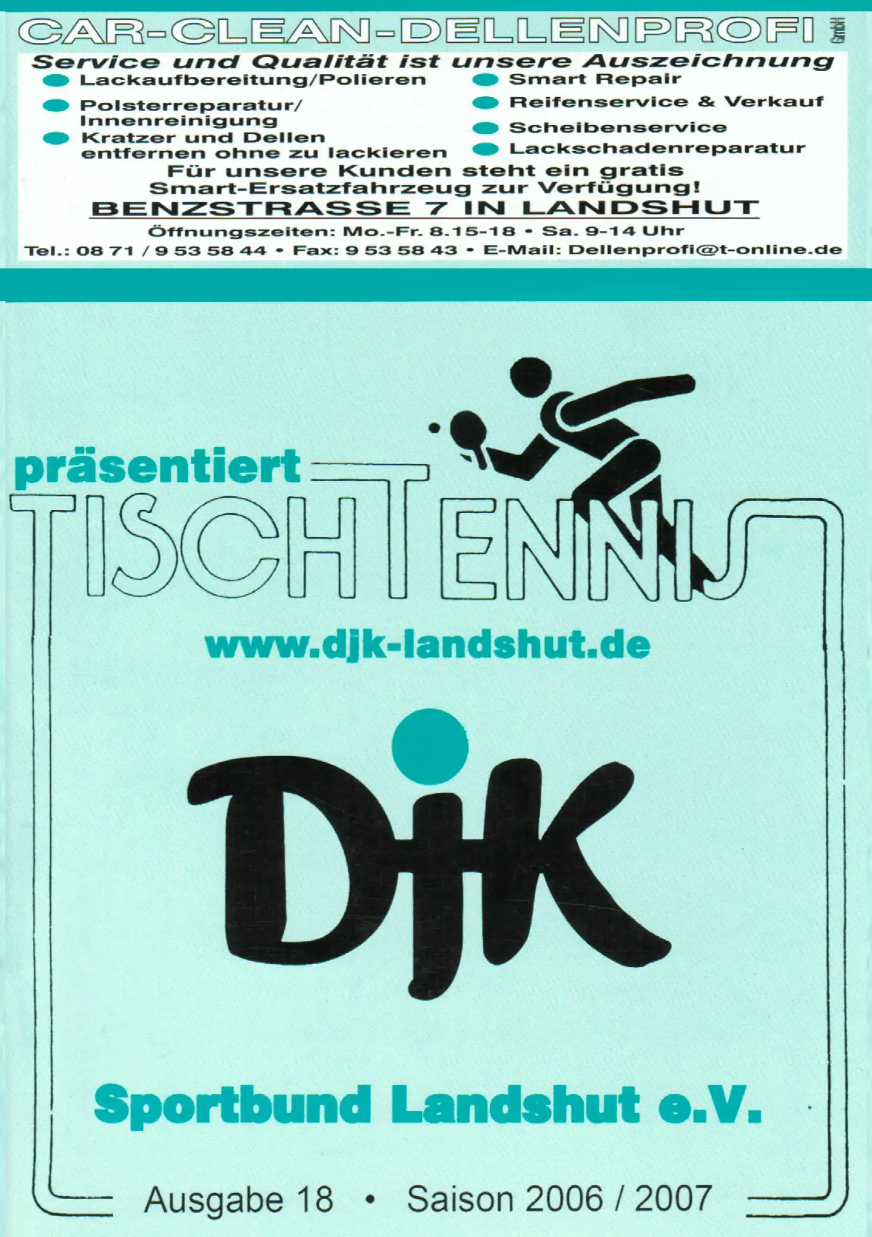 Programmheft der DJK vom Jahr 2006