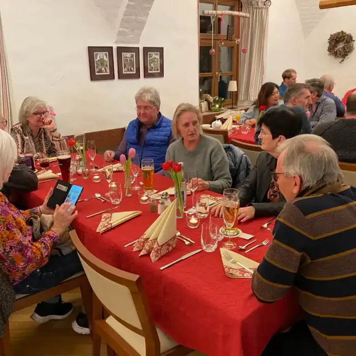 Bild des Neujahresempfangs im Cafe Isartürl