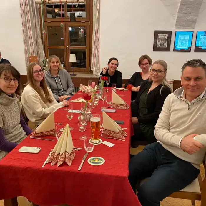 Bild des Neujahresempfangs im Cafe Isartürl